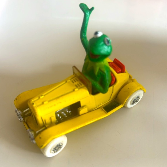 Vintage 1979 Corgi Muppets Kermit The Frog Car Roadster Jim Henson Toy - Picture 1 of 4